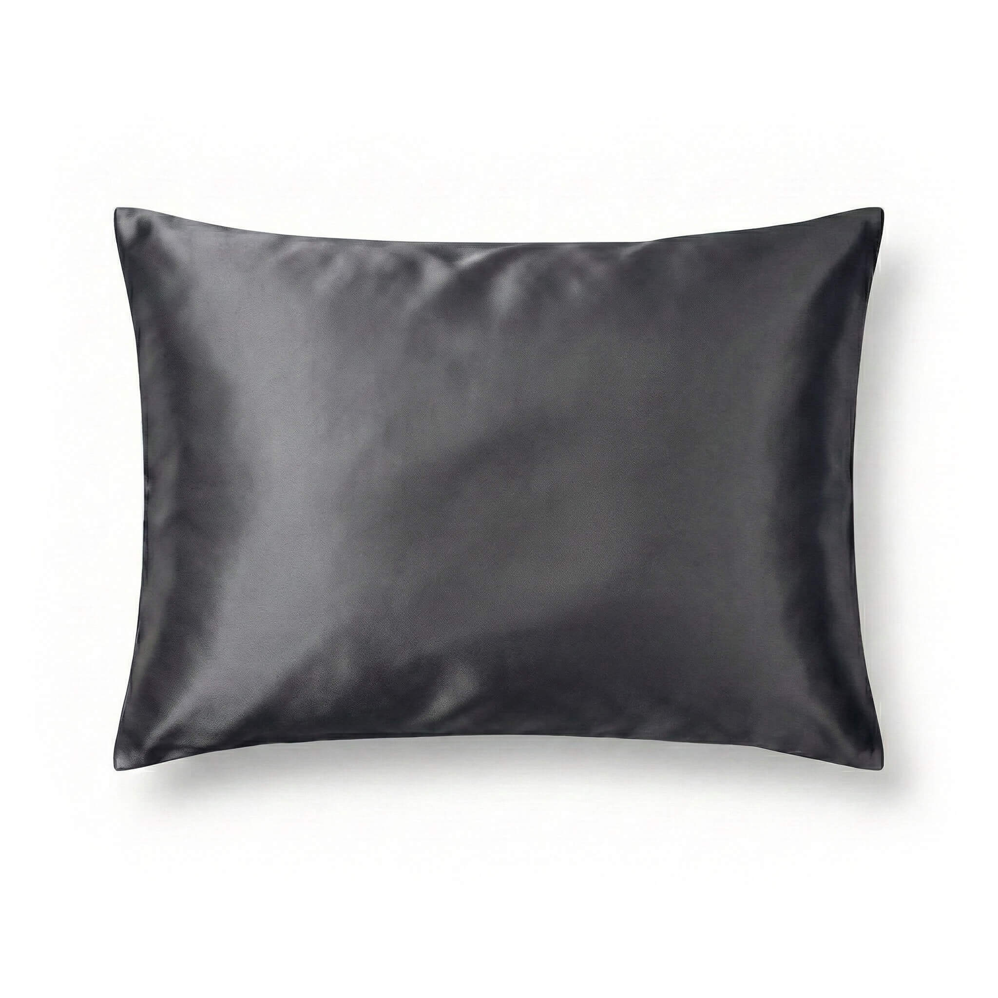 19 momų mulberry šilkinis pagalvės užvalkalas, grafito spalvos – švelnus odai ir plaukams – Milvi