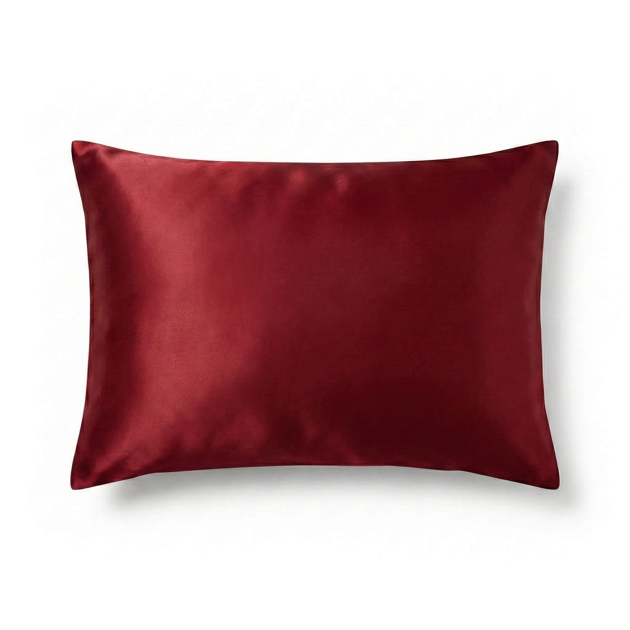 Raudonas šilkinis pagalvės užvalkalas