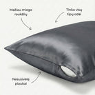 Silkinis pagalves uzvalkalas grafito spalvos