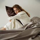 Rudas šilkinis pagalvės užvalkalas