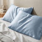 Šilkinis pagalvės užvalkalas šviesiai mėlynos spalvos Milvi