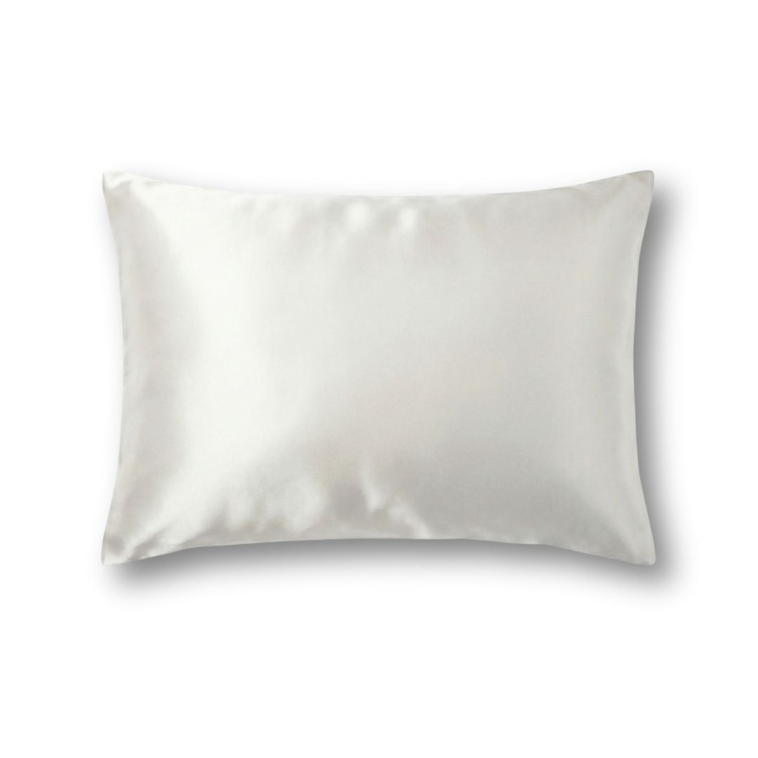 Baltas 19 momų mulberry šilkinis pagalvės užvalkalas, švelnus plaukams ir veido odai – Milvi