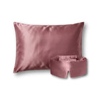 Pelenų rožinės spalvos 19 momų mulberry šilko pagalvės užvalkalas ir miego kaukė – švelnus kontaktas jautriai veido odai – Milvi
